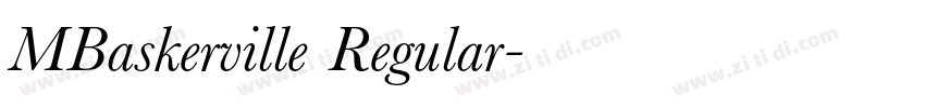 MBaskerville Regular字体转换